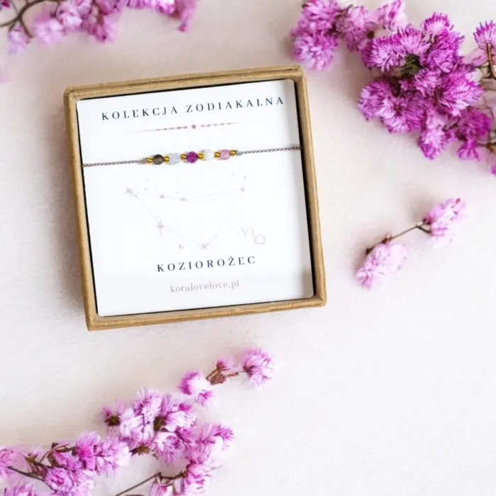 Kolekcja zodiakalna - bransoletka z kamieni dobranych pod znak zodiaku