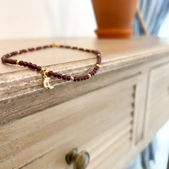 Naszyjnik Choker z Jaspisem Dalmatyńskim, Thulitem, Czarnym Turmalinem