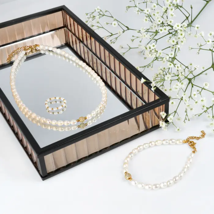 Naszyjnik Choker z Perłą Naturalną