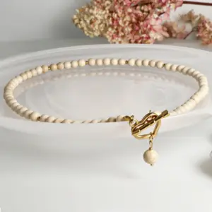 Naszyjnik Choker z Lepidolitem, Kamieniem Księżycowym, Amazonitem