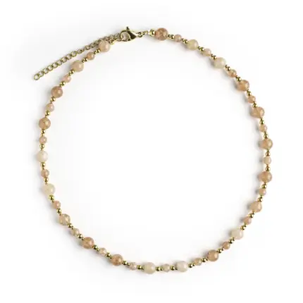 Naszyjnik Choker z Kamieniem Słonecznym